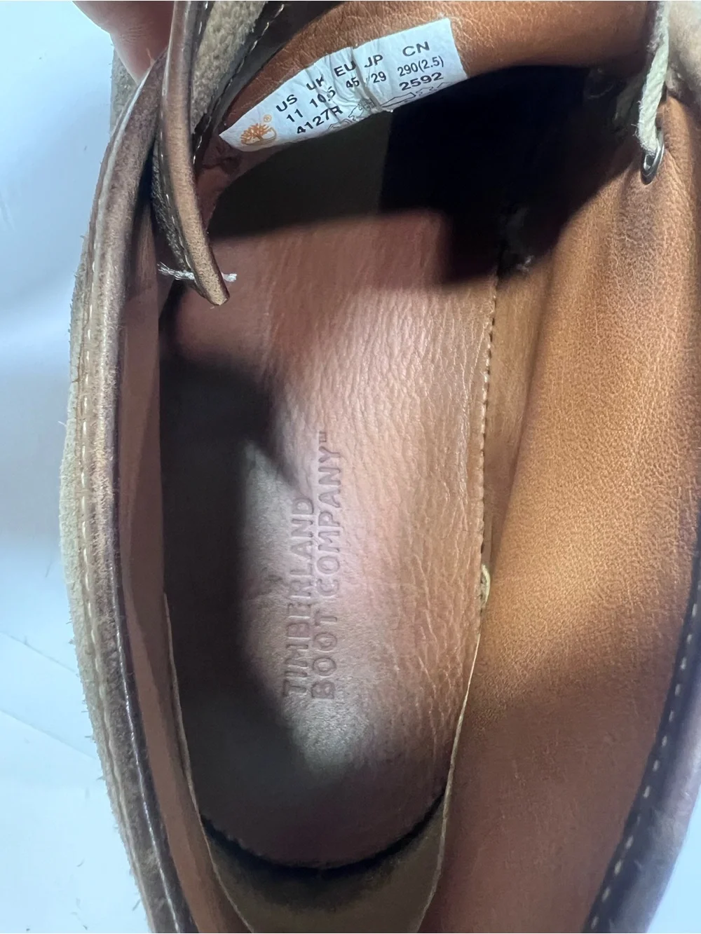 Timberland Men's Suede Chukka Boots in Olive/Tan with Dark Brown Heel
